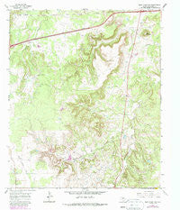 Bear Mountain Texas Historical topographic map, 1:24000 scale, 7.5 X 7.5 Minute, Year 1966