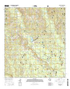 Bear Creek Texas Current topographic map, 1:24000 scale, 7.5 X 7.5 Minute, Year 2016