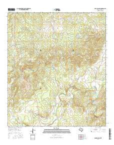 Bear Hollow Texas Current topographic map, 1:24000 scale, 7.5 X 7.5 Minute, Year 2016