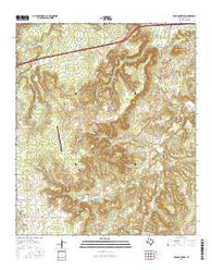 Bear Mountain Texas Current topographic map, 1:24000 scale, 7.5 X 7.5 Minute, Year 2016