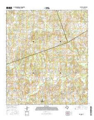 Beaukiss Texas Current topographic map, 1:24000 scale, 7.5 X 7.5 Minute, Year 2016