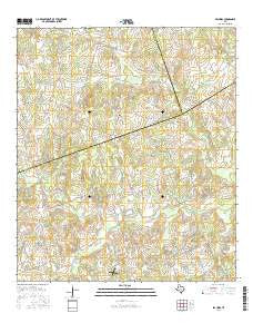 Beaukiss Texas Current topographic map, 1:24000 scale, 7.5 X 7.5 Minute, Year 2016