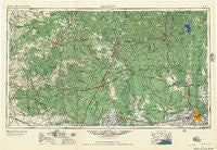 Beaumont Texas Historical topographic map, 1:250000 scale, 1 X 2 Degree, Year 1957