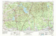 Beaumont Texas Historical topographic map, 1:250000 scale, 1 X 2 Degree, Year 1954