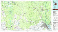 Beaumont Texas Historical topographic map, 1:100000 scale, 30 X 60 Minute, Year 1986