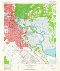 Beaumont East Texas Historical topographic map, 1:24000 scale, 7.5 X 7.5 Minute, Year 1960