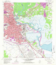 Beaumont East Texas Historical topographic map, 1:24000 scale, 7.5 X 7.5 Minute, Year 1960