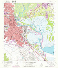Beaumont East Texas Historical topographic map, 1:24000 scale, 7.5 X 7.5 Minute, Year 1960