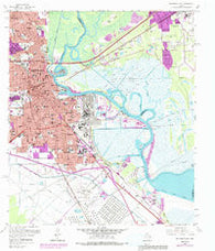 Beaumont East Texas Historical topographic map, 1:24000 scale, 7.5 X 7.5 Minute, Year 1960
