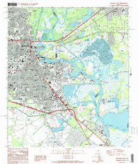 Beaumont East Texas Historical topographic map, 1:24000 scale, 7.5 X 7.5 Minute, Year 1994