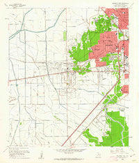 Beaumont West Texas Historical topographic map, 1:24000 scale, 7.5 X 7.5 Minute, Year 1960