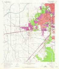 Beaumont West Texas Historical topographic map, 1:24000 scale, 7.5 X 7.5 Minute, Year 1960