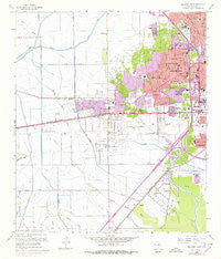 Beaumont West Texas Historical topographic map, 1:24000 scale, 7.5 X 7.5 Minute, Year 1960