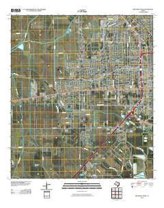 Beaumont West Texas Historical topographic map, 1:24000 scale, 7.5 X 7.5 Minute, Year 2010