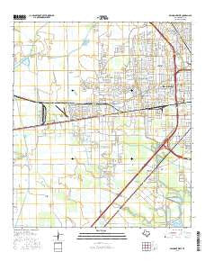 Beaumont West Texas Current topographic map, 1:24000 scale, 7.5 X 7.5 Minute, Year 2016