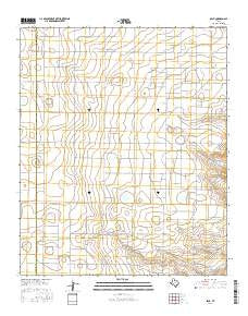 Beck Texas Current topographic map, 1:24000 scale, 7.5 X 7.5 Minute, Year 2016
