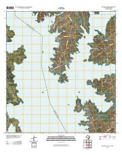 Beckwith Arm Texas Historical topographic map, 1:24000 scale, 7.5 X 7.5 Minute, Year 2010