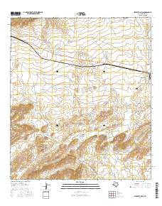 Beckwith Hills Texas Current topographic map, 1:24000 scale, 7.5 X 7.5 Minute, Year 2016