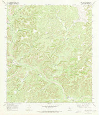 Bee Canyon Texas Historical topographic map, 1:24000 scale, 7.5 X 7.5 Minute, Year 1970