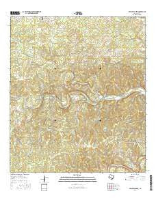 Bee Caves Creek Texas Current topographic map, 1:24000 scale, 7.5 X 7.5 Minute, Year 2016
