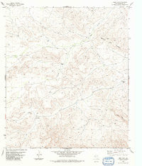 Beef Gap Texas Historical topographic map, 1:24000 scale, 7.5 X 7.5 Minute, Year 1983