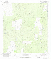 Beef Hollow Creek Texas Historical topographic map, 1:24000 scale, 7.5 X 7.5 Minute, Year 1972