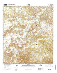 Beef Gap Texas Current topographic map, 1:24000 scale, 7.5 X 7.5 Minute, Year 2016