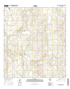 Beef Hollow Creek Texas Current topographic map, 1:24000 scale, 7.5 X 7.5 Minute, Year 2016