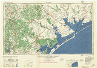 Beeville Texas Historical topographic map, 1:250000 scale, 1 X 2 Degree, Year 1956