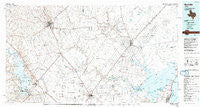 Beeville Texas Historical topographic map, 1:100000 scale, 30 X 60 Minute, Year 1985