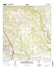 Beeville East Texas Current topographic map, 1:24000 scale, 7.5 X 7.5 Minute, Year 2016