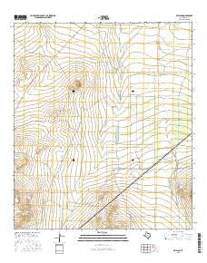 Belding Texas Current topographic map, 1:24000 scale, 7.5 X 7.5 Minute, Year 2016