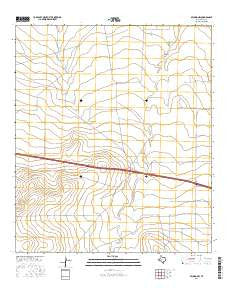 Belding NW Texas Current topographic map, 1:24000 scale, 7.5 X 7.5 Minute, Year 2016