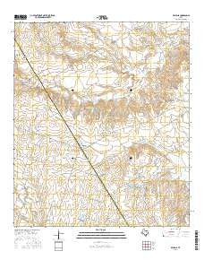 Belfalls Texas Current topographic map, 1:24000 scale, 7.5 X 7.5 Minute, Year 2016