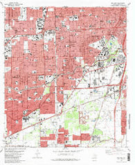 Bellaire Texas Historical topographic map, 1:24000 scale, 7.5 X 7.5 Minute, Year 1982