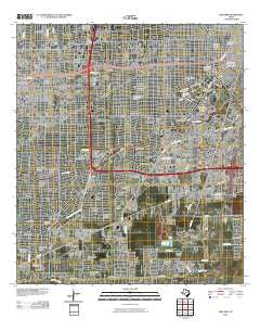 Bellaire Texas Historical topographic map, 1:24000 scale, 7.5 X 7.5 Minute, Year 2010