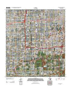 Bellaire Texas Historical topographic map, 1:24000 scale, 7.5 X 7.5 Minute, Year 2013