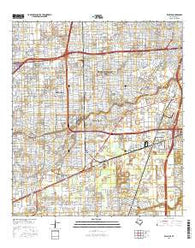 Bellaire Texas Current topographic map, 1:24000 scale, 7.5 X 7.5 Minute, Year 2016