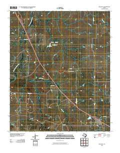 Bellevue Texas Historical topographic map, 1:24000 scale, 7.5 X 7.5 Minute, Year 2010