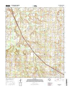 Bellevue Texas Current topographic map, 1:24000 scale, 7.5 X 7.5 Minute, Year 2016
