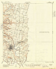Belton Texas Historical topographic map, 1:62500 scale, 15 X 15 Minute, Year 1931