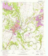 Belton Texas Historical topographic map, 1:24000 scale, 7.5 X 7.5 Minute, Year 1965