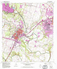 Belton Texas Historical topographic map, 1:24000 scale, 7.5 X 7.5 Minute, Year 1965