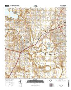 Belton Texas Current topographic map, 1:24000 scale, 7.5 X 7.5 Minute, Year 2016