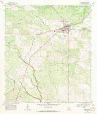 Benavides Texas Historical topographic map, 1:24000 scale, 7.5 X 7.5 Minute, Year 1968