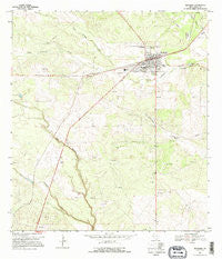 Benavides Texas Historical topographic map, 1:24000 scale, 7.5 X 7.5 Minute, Year 1968