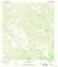 Benavides NW Texas Historical topographic map, 1:24000 scale, 7.5 X 7.5 Minute, Year 1968