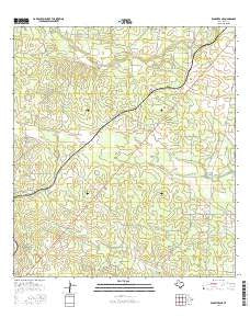 Benavides NE Texas Current topographic map, 1:24000 scale, 7.5 X 7.5 Minute, Year 2016