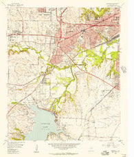 Benbrook Texas Historical topographic map, 1:24000 scale, 7.5 X 7.5 Minute, Year 1955