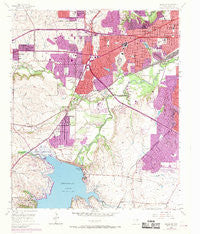Benbrook Texas Historical topographic map, 1:24000 scale, 7.5 X 7.5 Minute, Year 1955
